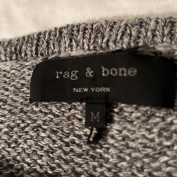 Rag & Bone gray linen and wool blend cropped sweater. Size medium. - Picture 9 of 11